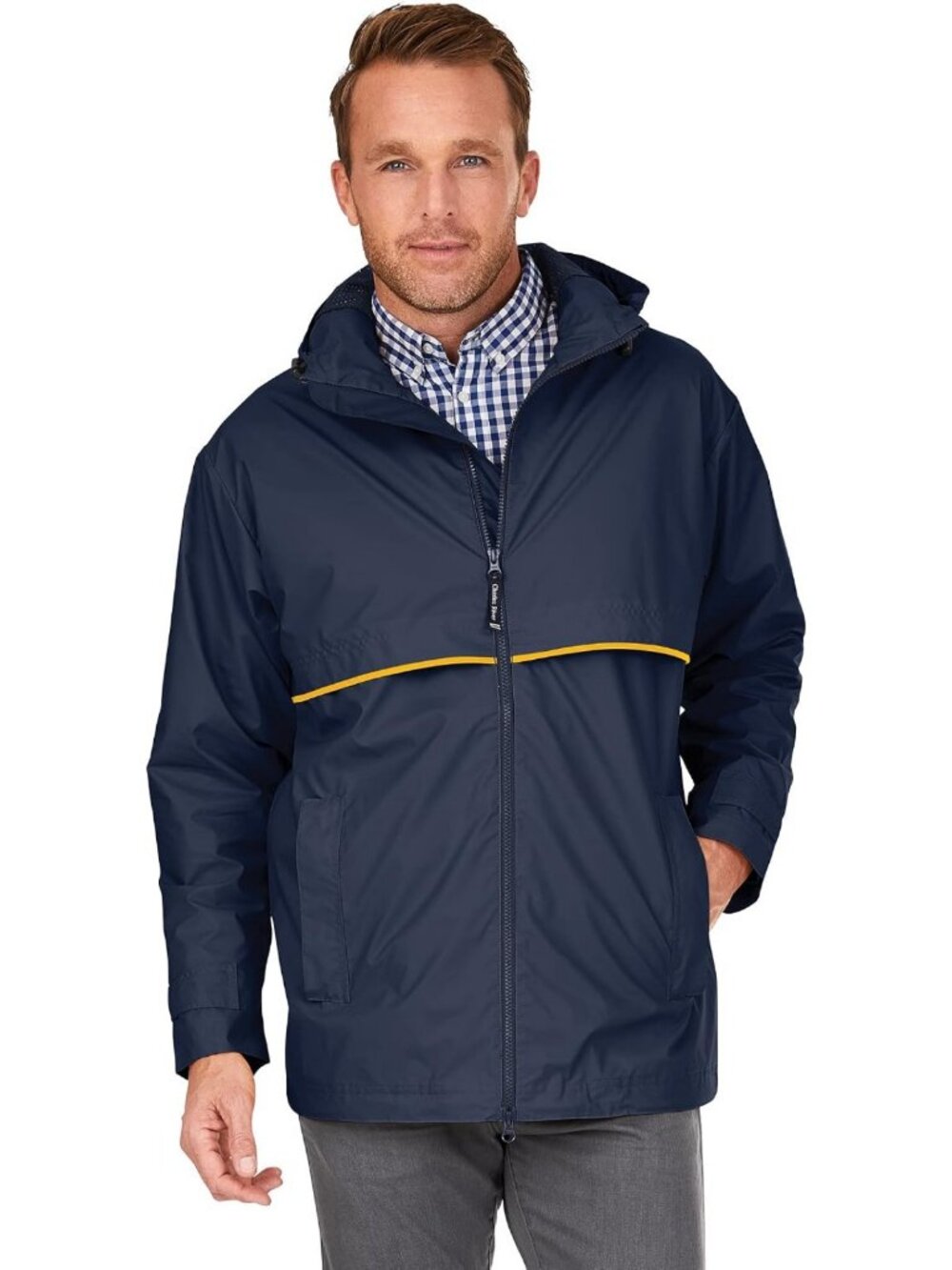 Men's Waterproof Rain Jacket - New Englander Style, Reg & Ext Sizes Available